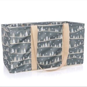 Thirty-One utility tote med Christmas snowy slopes